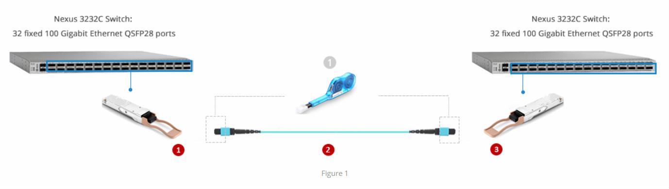 Direct Connection for Cisco 100G QSFP28 SR4 Transceivers